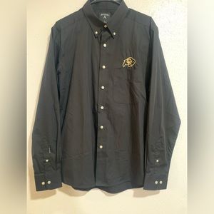 Colorado Buffs Black Size Large Button Down Shirt